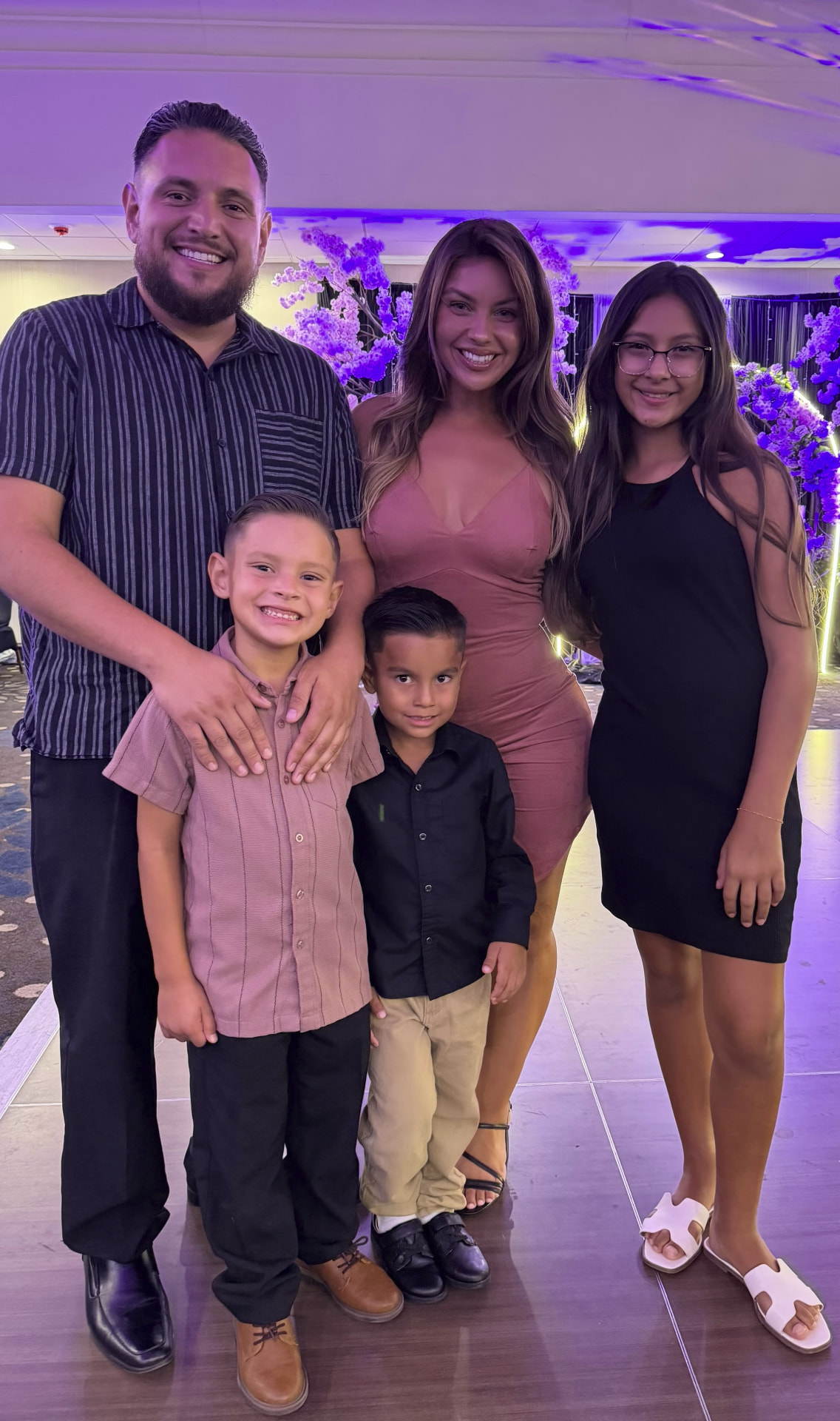 The AME Family — mom, dad, their daughter, and their two boys